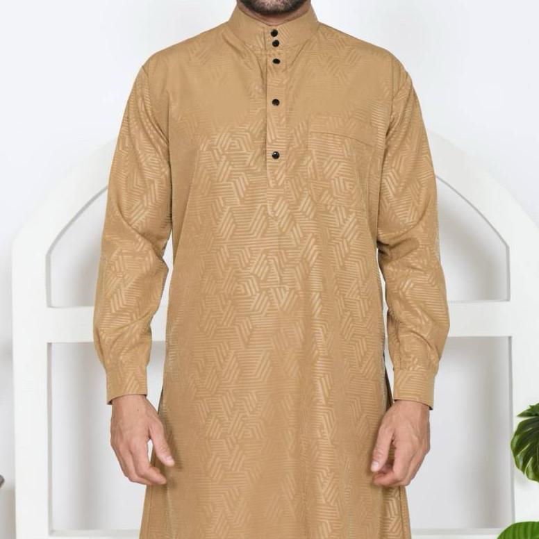Promo Jubah Slimfit Pria Premium, Jubah Motif Kotak, Jubah Pria Muslim, Jubah Gamis Fourmonth Slimfi