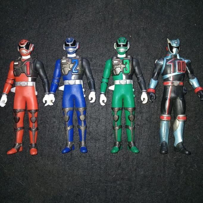 Bandai 16 Cm Sentai Hero Series Tokusou Sentai Dekaranger Deka Swat SPD set of 4
