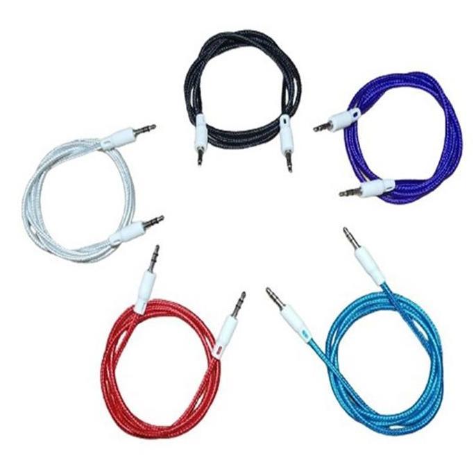 Kabel Jack Audio Aux 3.5 Mm Panjang 100cm Hp Android Speaker Mobil