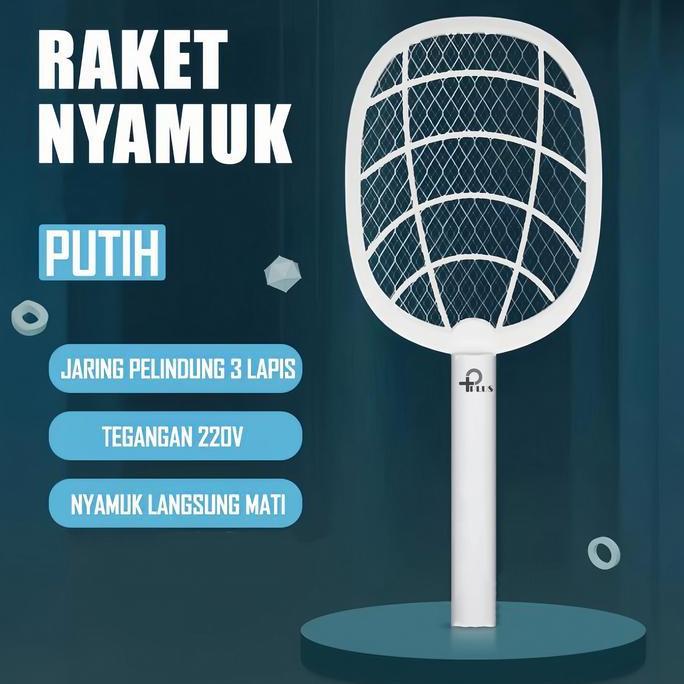 RAKET ELEKTRIK Raket Pembasmi Nyamuk setrum kencang  rechargeable raket nyamuk