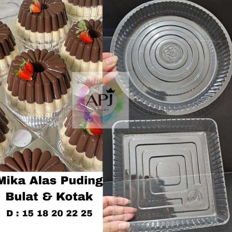 Bisa Cod Mika Alas Puding Bulat 15Cm 18Cm 20Cm 22Cm 25Cm / Mika Alas Puding Kotak 20Cm 22Cm 25Cm / M