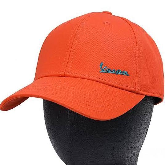 topi vespa original orange tramonto