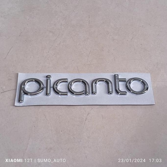 emblem tulisan PICANTO