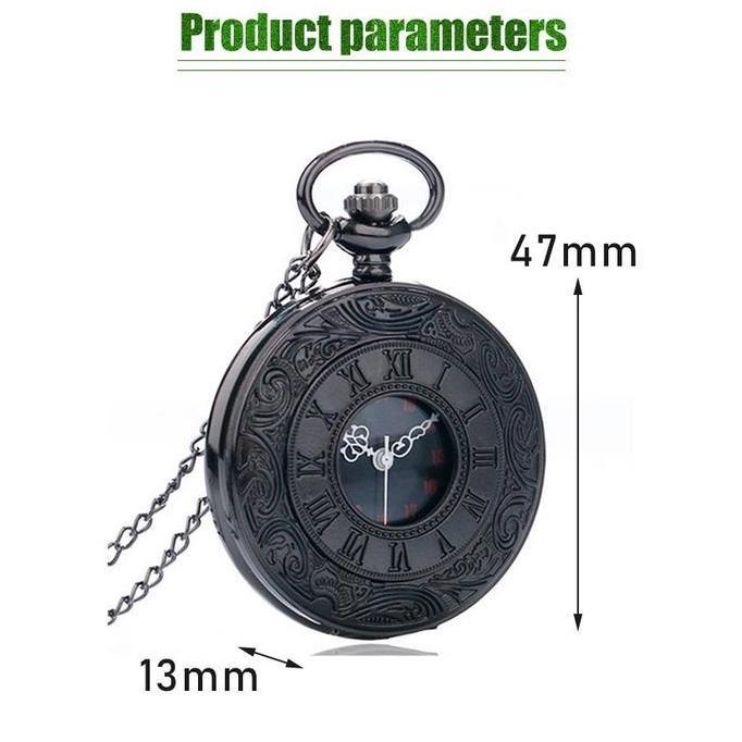 WALMERA Jam Tangan Unik Saku Vintage Jam Saku Gantung Vintage Pocket Watch - Jam Saku Antik Kuno Kad