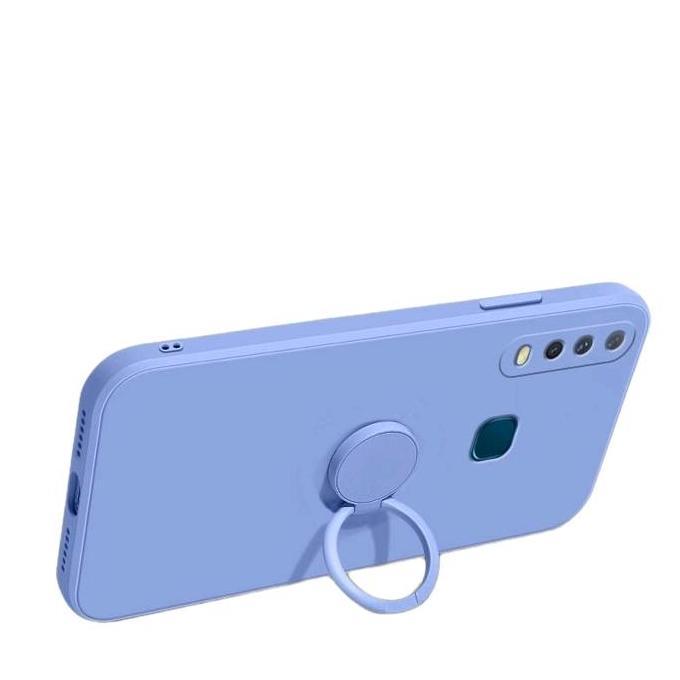 casing  untuk Vivo Y12 Y15 Y17 Case Candy Ring Stand Bracket Tali Holder Silikon Casing Cover