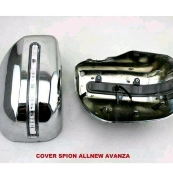 SUKU CADANG MOBIL COVER SPION/ PELINDUNG SPION ALL NEW AVANZA/VELOZ/TYPE G 2012-2014 CHROME CAR SESU