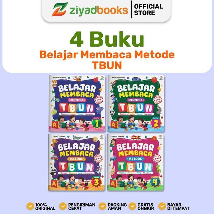 nisa_fadepo - (isi 4 buku) belajar membaca metode tbun - buku anak - buku belajar membaca anak tk sd
