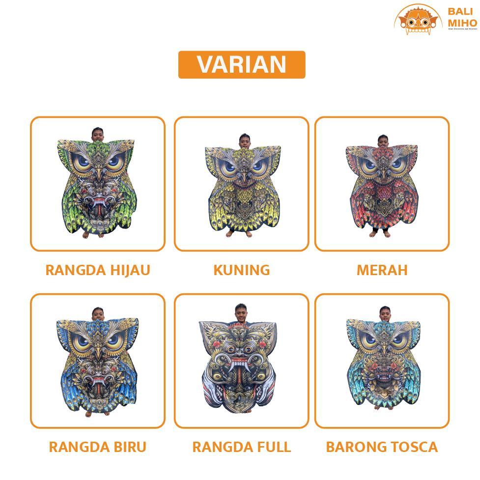 SANJAYAEMART LAYANGAN  CELEPUK PRINT JUMBO - LAYANGAN CELEPUK 1,4 METER - LAYANGAN BURUNG HANTU - LA