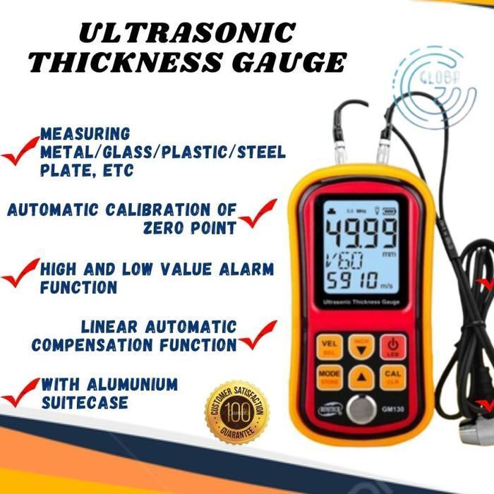 Ultrasonic Thickness Gauge GM100 BENETECH Tester GM-100 GM 100 Meter
