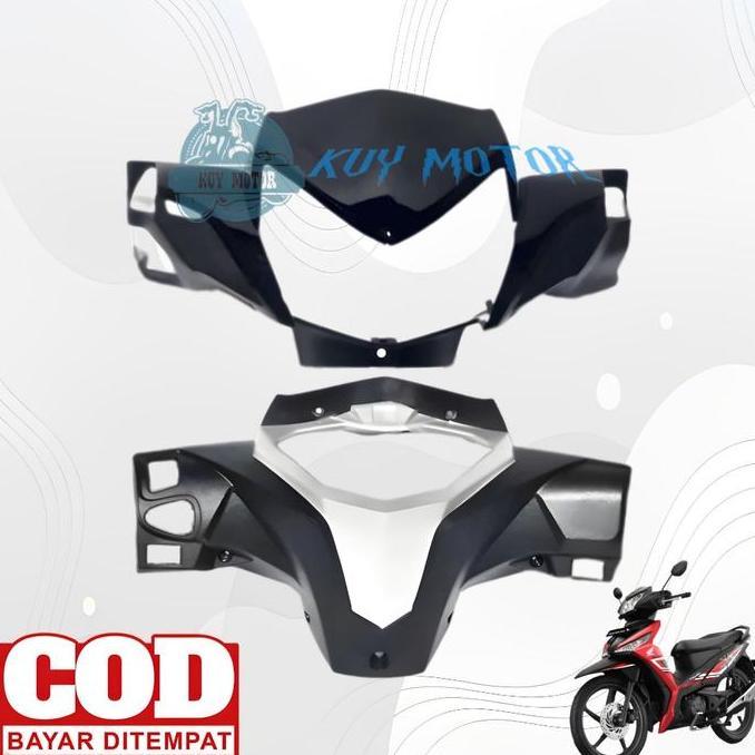 Batok Kepala Lampu X 125 Hitam Depan Belakang Motor Honda Supra Fi Warna