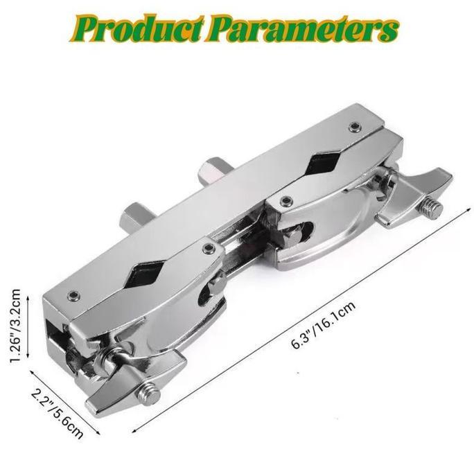AHROKA Multi Clamp Drum Cymbal Drum Hardware Multiple Clamp Music Instrument Clamp Drum Elektrik