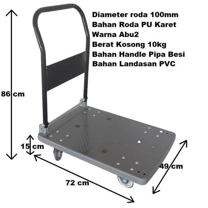 IYLBISC Gledekan heavy duty 200kg / Trolley tarik dorong / troli kereta barang