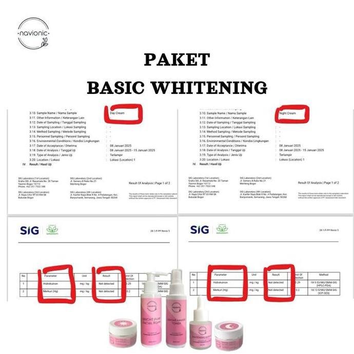 Dmenleo - PAKET BASIC WHITENING NAVIONIC 5 Pcs