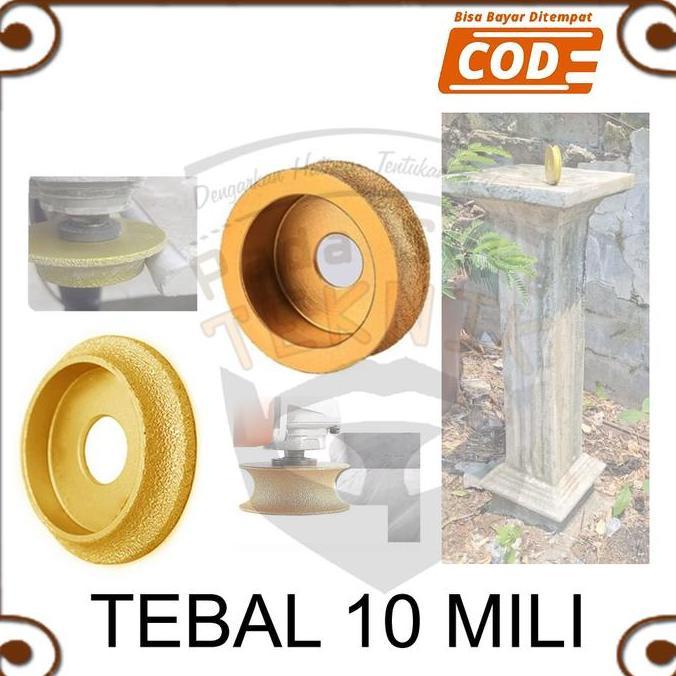 HABRULE Mata Gerinda Bevel Cetak Profile Ukir Pilar Paras Jogja Andesit Templek Batu Alam Dinding Gr