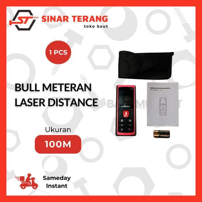 Meteran Laser Distance Meter 100m | Meteran Digital Bull