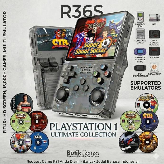 barkisanshop - retro handheld r36s multi console | 128gb game console retro gameboy gimbot gamebot g