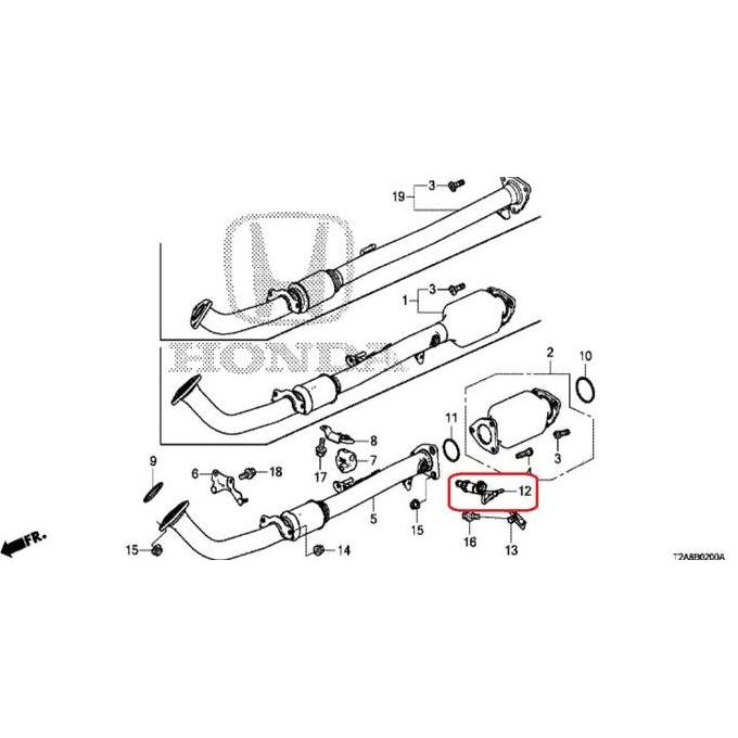 Sensor Oksigen Belakang ACCORD CR2 2.4cc 2013-2017 Original