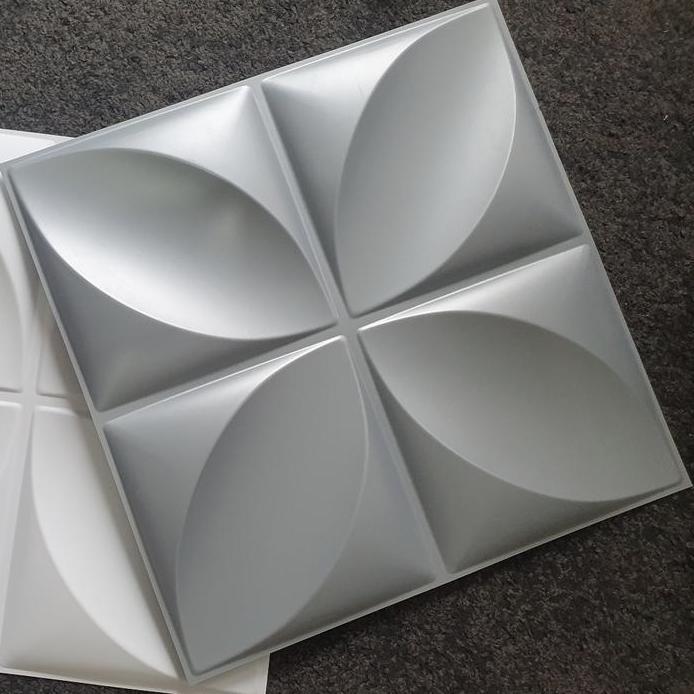 3D WALLPANEL WALL PANEL PVC .Bukan sticker wallpaper foam D006 GREY