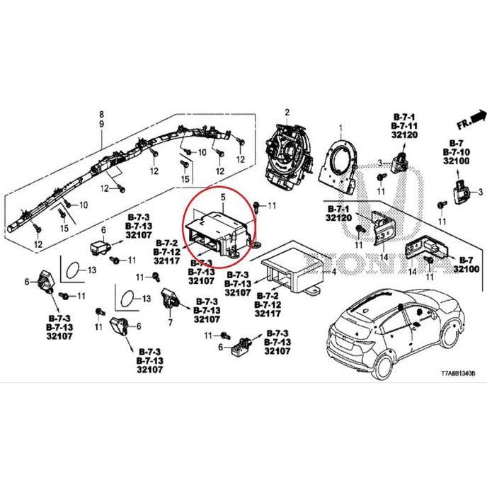Modul SRS Airbag HRV 2015-2021 Original