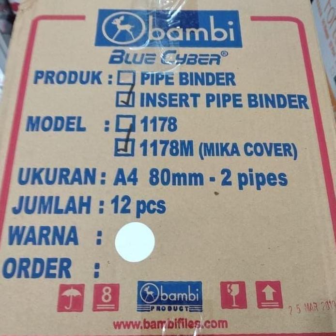 Ordner A4 80mm Pipe Binder Bambi