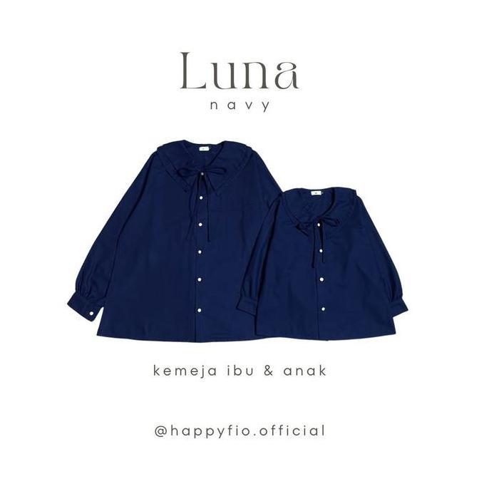 Kemeja couple ibu anak luna shirt couple mom and kids by happyfio