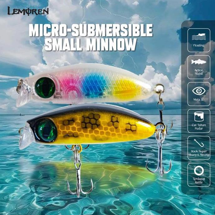 Umpan Minnow mini floating 2.5g/3.5cm mini Ultralight MN078