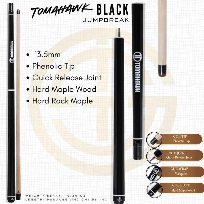Stick Billiard Tomahawk Black - JumpBreak
