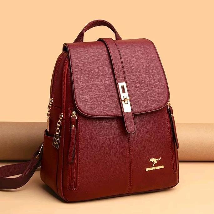 NANDINEKAYA - TAS RANSEL WANITA KEKINIAN VIRAL BACKPACK CEWEK KOREA TAS GENDONG WANITA KUNCI PUTAR T