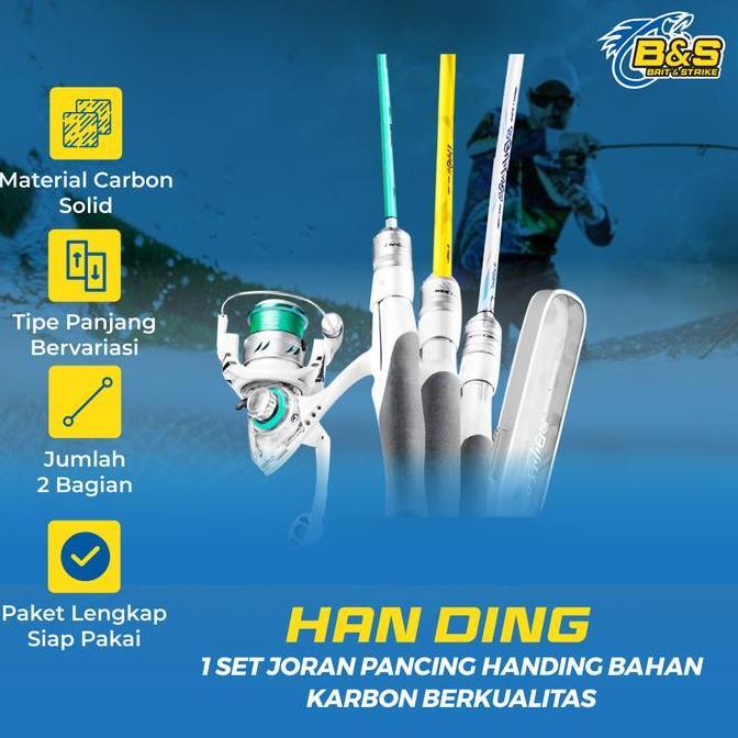 1 SET JORAN PANCING LENGKAP SIAP PAKAI JORAN HANDING 1.4M UL / 1.68M UL / 1.83M ML / 2.13M ML / 2.28