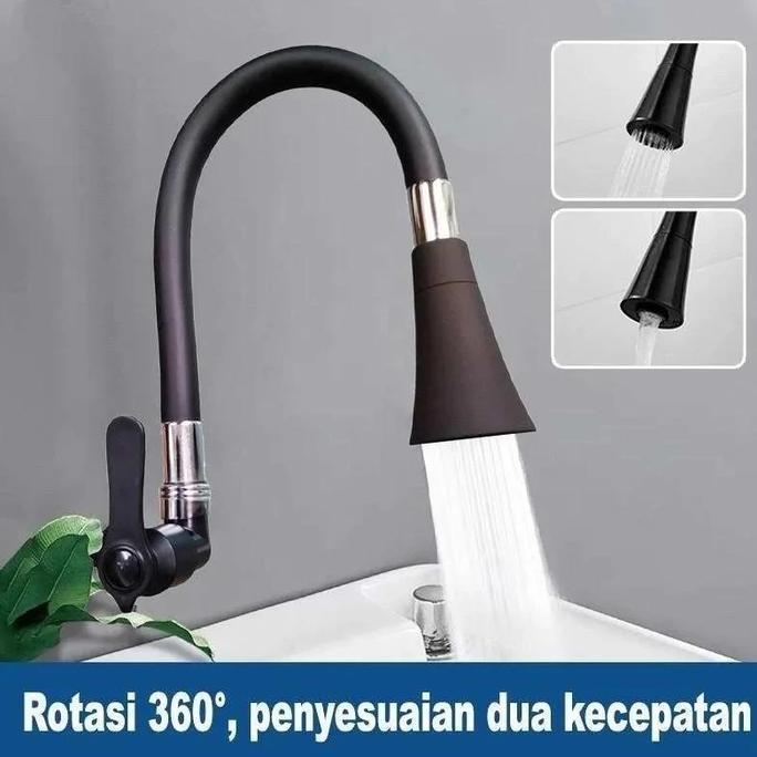 Warungkiwil22 - Keran angsa fleksibel yang dipasang di dinding SUS 304 / keran wastafel stainless st