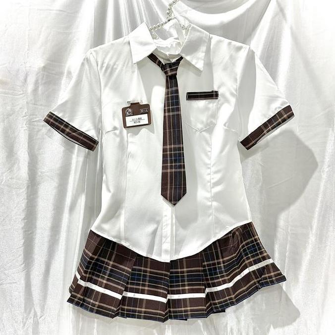 JUAL Sexy Lingerie Japaese Mini Skirt Cosplay Set Seragam Siswa kostum 2A183 JUAL