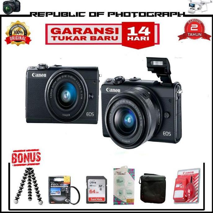 CANON EOS M100 KIT 15-45MM IS STM / KAMERA MIRRORLESS