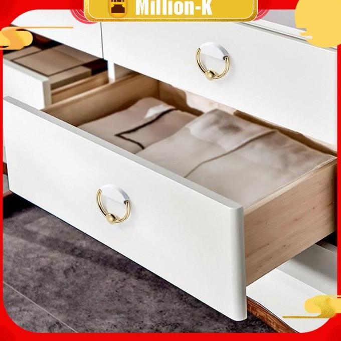VIRYEOU Handle Ring Lemari / Tarikan Gagang Knob Bulat Pintu Laci PROTOK