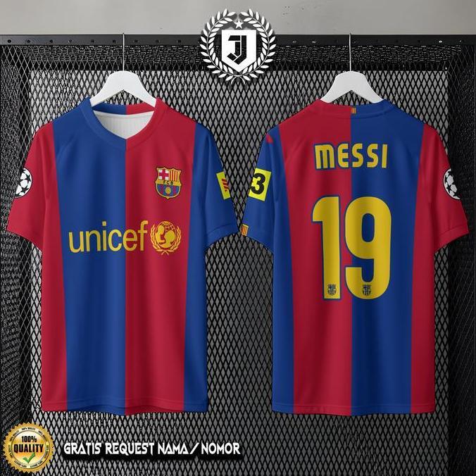 Jersey retro  fc barcelona fans supporter  retro vintage 2006-2007 unisex fullprint gratis pasang na