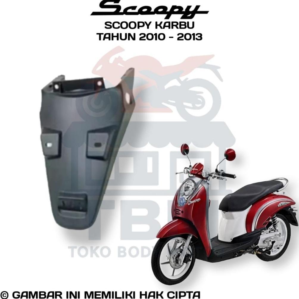 Promo  Body Motor Honda Scoopy Karbu Tahun (2010 - 2013) Body Kasar Scoopy Karbu Cover Bodi Kasar Ho