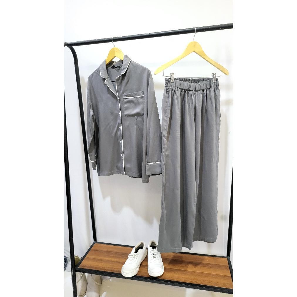 PROMO TERBARU Setelan Baju Tidur Piyama Couple Pasangan Bunda Ayah Fit L- XXL Lezahrasignature Piama