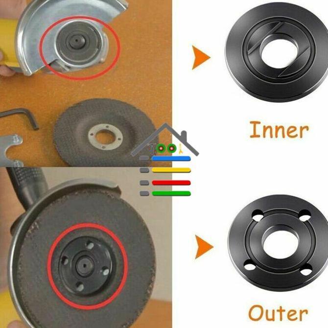 OVMIDEX INNER OUTER  M14 MUR LOGAM GERINDA ATAS BAWAH PENJEPIT BAUT GERINDA
