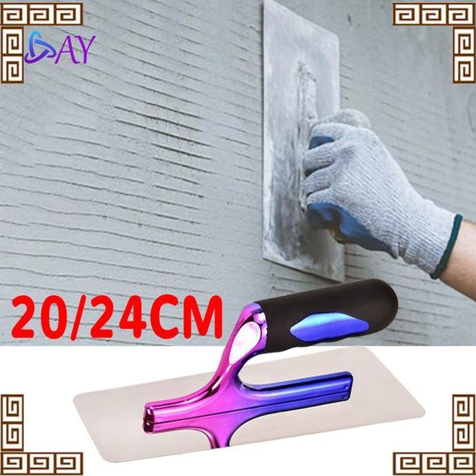 JARAGGE Trowel Berbahan Stainless Steel Trowel Raskam Stucco Italiano Raskam Baja Alat Profesional P