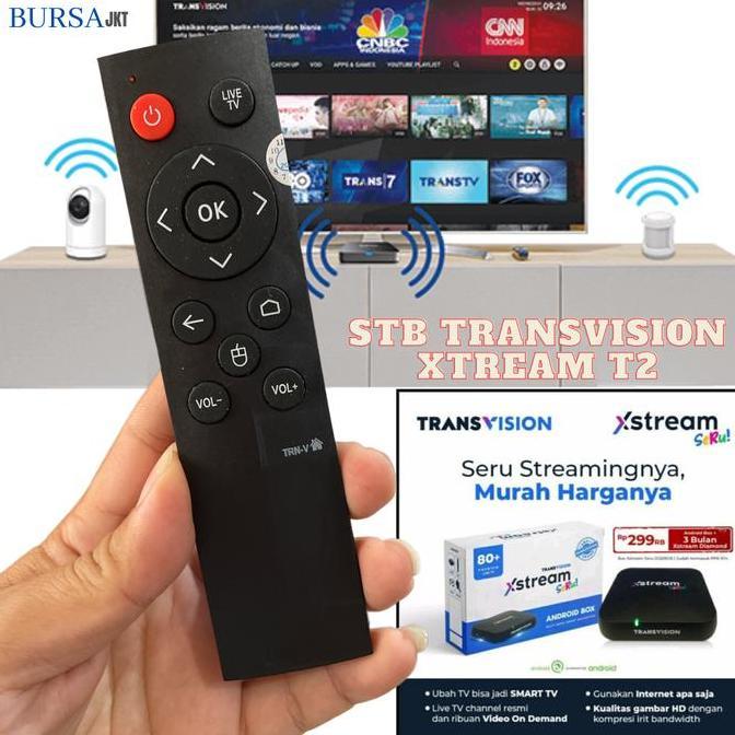 OVMIDEX REMOTE TRANVISION XTREAM STB T2 ANDROID 10 DM12