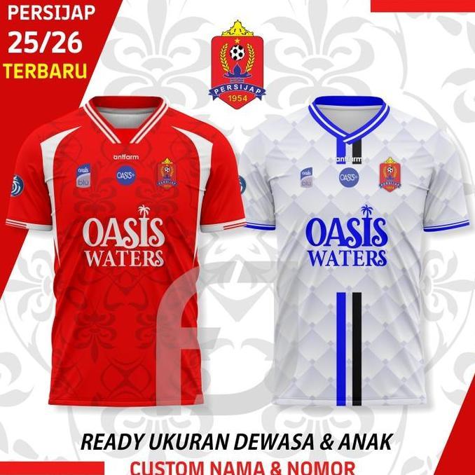 Fiercejersey - Jersey Persijap 2025-2026 Desain Terbaru Home Away Jersey Persijap Player Isue Terbar