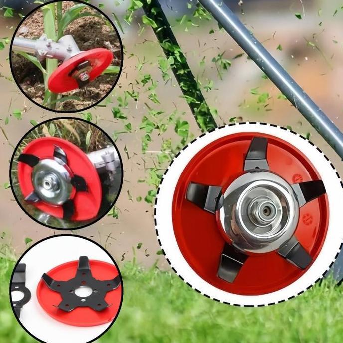 TENNIME Pisau Matun Rumput Pisau Potong Rumput Alat Penyiang Gulma Mesin Potong Rumput Alat Matun Pa