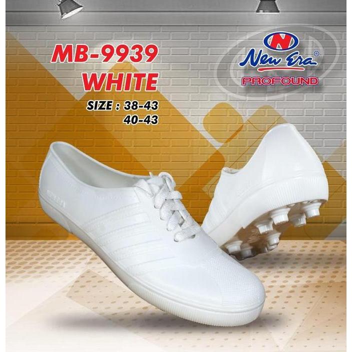 Sepatu Karet New Era Boots Multi Fungsi- New Era PUL BOLA 9939 Putih, Hijau dan Cream New Era Boot S