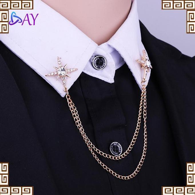JARAGGE Lapel Pin Bros Pin Bros Jas Pria Bros Jas Pria Keren Bross Kerah Kristal Bros Untuk Jas Pria