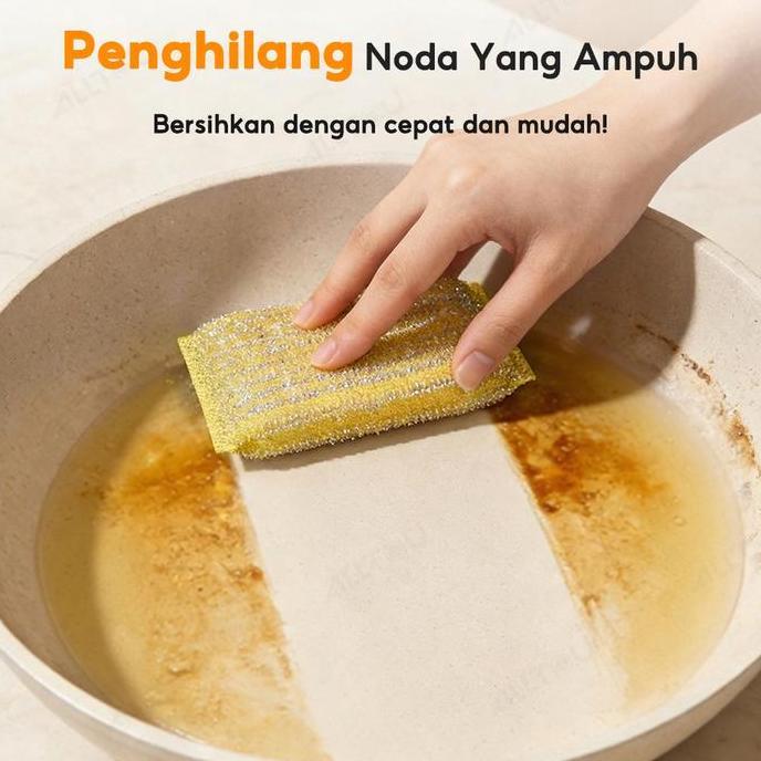ALLTOU Spons Pencuci Piring Busa Super Lembut Ideal untuk Dapur Rumah Tangga & Restoran Anti Krat Ta