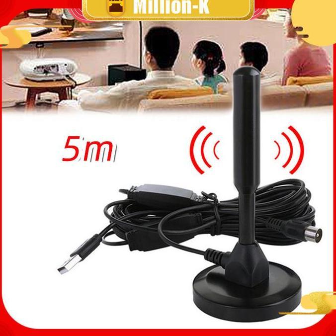 TENNIME 5M Portable HD TV Antenna / Digital Antena TV /  Indoor Outdoor TV Antenna PROTOK