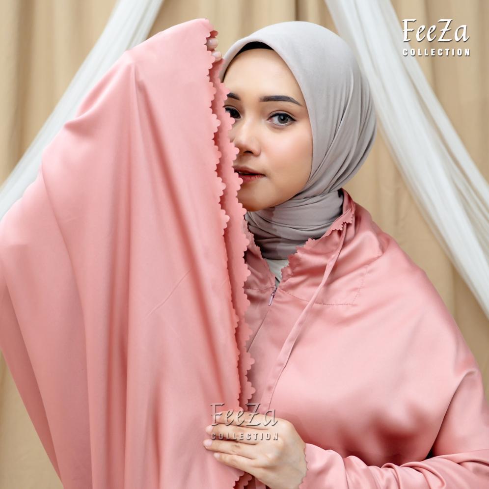 Best Seller Mukena Dewasa Feeza 2In1 Laser Cut Set Sajadah Tas - Mukenah Dewasa Mukena Traveling Muk