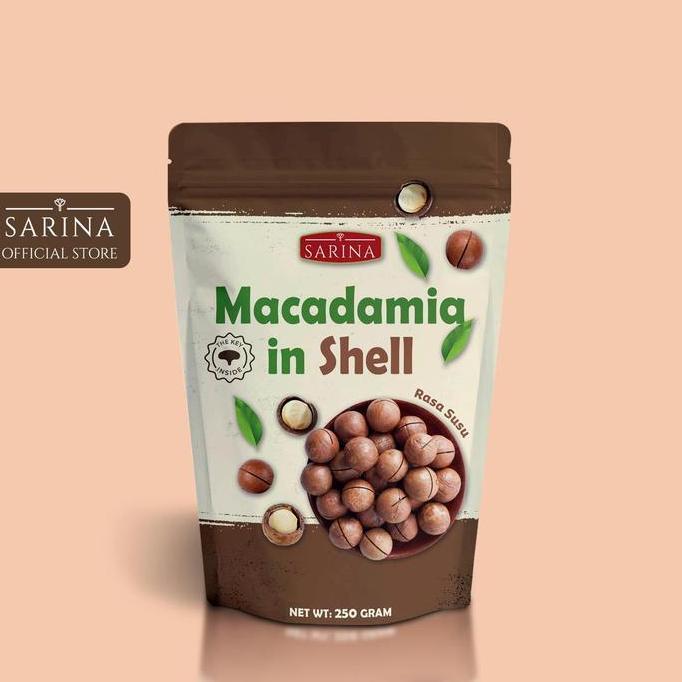 NANDINEKAYA - ROASTED MACADEMIA UTUH KULIT NUTS RASA SUSU MILKY FLAVOR CEMILAN SNACKS