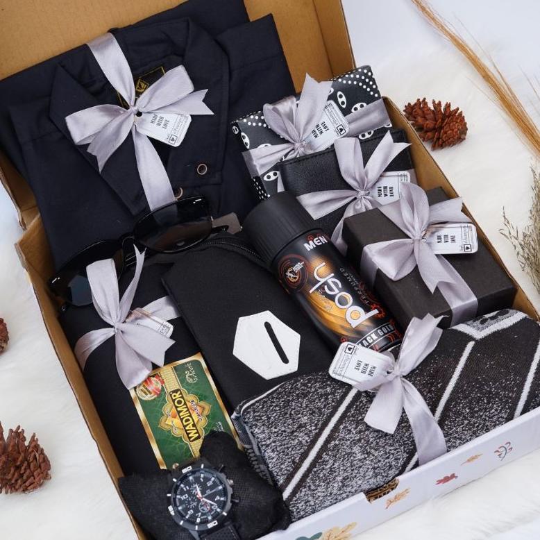 Hampers Cowok / Kado Ulang Tahun / Kado Anniversary / Kado Cowok Kekinian / Hampers Kado Kemeja Keki