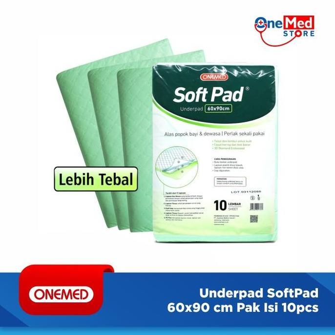 Underpad Softpad Onemed 60X90 Cm Pak Isi 10Pcs
