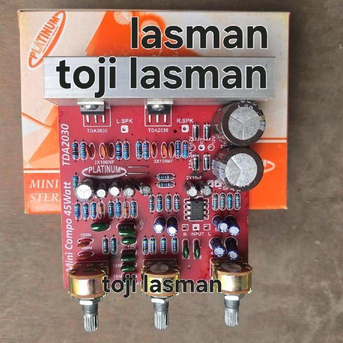 Kit Pcb Speker Speaker Aktif Tda 2030 Tda2030 Stereo Platinum